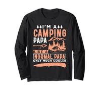 Camping Papà All'aperto Natura Avventura Maglia a Manica