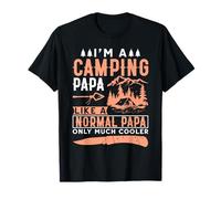 Camping Papà All'aperto Natura Avventura Maglietta
