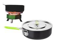 Camping Pot, Non-Stick Picnic Pot, Camping Pan with Folding Handle, Cooking Pan, Multipurpose Pot, Camp Pot For Outdoor Cooking, Backpacking, Camping, Hiking, Picnic, Fishing