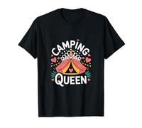 Camping Queen Funny Campfire Outdoor Tenda Rimorchio Maglietta