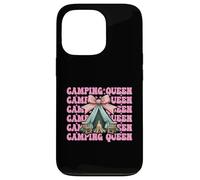 Camping Queen - Tenda da campeggio per ragazza, mamma, camper Custodia per iPhone 13 Pro