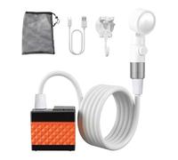 Camping Shower - Portable Rechargeable Water Spray, 3 Spray Mode Waterproof Camping Wash System, Outdoor Shower Portable Wash System for Hiking Travel Tent Car RV Garden Use, Lightweight Battery Power