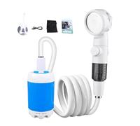 Camping Shower Pump, Outdoor Camp Sprayer, Electric Shower Head, 78.74 Inches Rechargeable Portable Design, Strong Water Pressure, Grey Color, for Rv, Beach, Hiking, Pet Bath, Car Wash, Tent Use