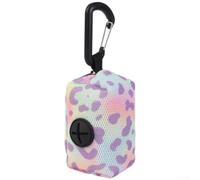Camping Storage Bag 9x4.5cm Poliestere Zipper Pouch | Include moschettone in metallo, da appendere a mani libere, adatto per zaini o cinture, uso esterno (viola)