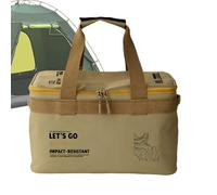 Camping Storage Bag, Cooking Gear Organizer, Compact Heavy Duty Portable Utility Bag, Camping Accessory Organizer for Outdoor Activities, Hiking, Backpacking, Picnic, Barbecue and Kayaking, 14.76 Inch