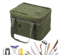Camping Storage Bag, Insulated Gear Organizer 10.24x14.96x11.81 Inches, Large Capacity Carry Pouch for Cookware, Travel Beach Picnic Backpacking Utility Tote for Tents And Outdoors