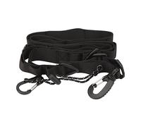 Camping Storage Strap | Slip Nylon Shoulder Strap with Triangular Rings | Hanging System for Lanterns/Cookware/Backpacks | Lightweight Outdoor Gear Organizer (Black)