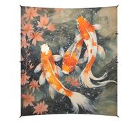 Camping Sun Shelters Lovely Koi Fish in the Water Beach Canopy 320 * 280 cm