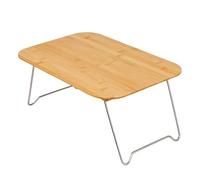 Camping Table Foldable, Portable Wood Desk, Lightweight Study Table, Adjustable Computer for Travel, Rv, Balcony, Garden, Indoor, Tailgating, 17.72x11.81x0.98 Inches