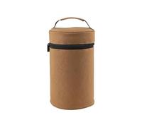 Camping Tableware Bag, Folding Camp Bowl Organizer, Anti-Collision Plate and Chopsticks Storage with Handle, 5.91x9.84 Inches, Ideal for Backpacking and Outdoor Adventures