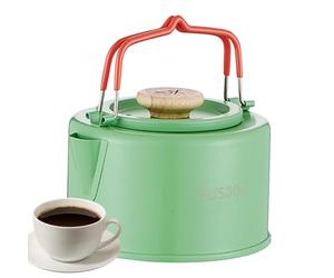 Camping Tea Kettle - Brodi Bollitori Da Campeggio | 1100 Ml Di Piccola Teoria | Caldaia Ad Acqua Leggera | Maniglia Resistente Al Calore Acqua Calda | Caffettiera Da Camp Portatile Per Picque-ni