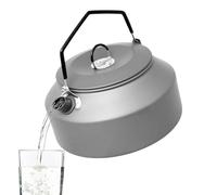 Camping Tea Kettle - Kit di disordine da cucina all'aperto | 1,35 l lega di alluminio per esterni riscaldamento rapido tè tè, caffè bollitore da tè salva spazio, zuppa, bollitore da tè Unive