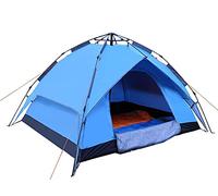 Camping Tent 3-4 People Automatic Free Built Outdoor Tent Speed Open Rain Sunscreen Beach Shade Tent Easy To Install Packaging Suitable for Beach, Camping, Picnic