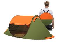 Camping Tent, Color Block Gnat Proof Shelter, 99.61x56.69x36.61 Inches Spacious Outdoor Tent with Mesh Protection for Beach, Fishing, Hiking, Hunting, Backpacking and Backyard