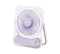 Camping Tent Fan, USB Rechargeable, Five Speed LED Portable Cooling Device