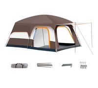 Camping Tent, Multi Room Shelter, Windproof Weather Protection, Spacious Interior Layout, Ideal for Hiking Beach Travel Backyard Trekking Picnic Trail Mountain Trips