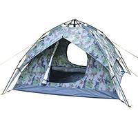Camping Tent Outdoor 3-4 People Double-Layer Automatic Tent Windproof Rainproof Sunscreen Tent Easy To Install Package Suitable for Vacation, Camping, Picnic