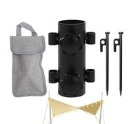 Camping Tent Rod Holders, Windproof Pole Base Stand, Rust-Proof Steel Stabilizer Stakes, Durable Support for Outdoor Tents, Canopy Setup, Fishing Shelters, Hiking Adventures