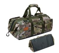 Camping Tent Stake Storage Bag | 1050D Oxford Cloth 43 x 22 x 20cm Foldable Organizer with Divider Large Capacity Tool Box | Portable Tent Peg Storage Case for Camping Hiking Overlanding