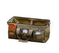 Camping Tent Stake Storage Bag | 1050D Oxford Cloth 43 x 22 x 20cm Foldable Organizer with Divider Large Capacity Tool Box | Portable Tent Peg Storage Case for Camping Hiking Overlanding
