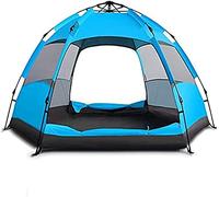 Camping Tents Shelters Ultra Large Pop Up Camping Tent for 5 To 7 PersonAutomatic Opening Hexangular Hydraulic Double Layer TentTrekking And Camping