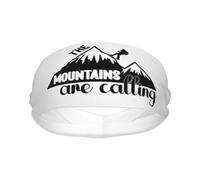 Camping The Mountains Are Calling Unisex Headband Leggera Fascia Capelli Elastica Fasce Per Capelli Per Fitness All'Aperto Allenamento Jogging
