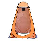 Camping Toilet Tent Pop Up Shower Privacy Tent Beach Changing Room Shelter Canopy Portable Changing Dressing Camping Tents,Orange,59 * 59 * 74in