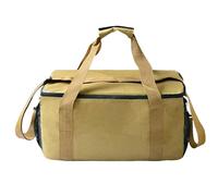 Camping Utensil Organizer - 600D Oxford Bag, Compartmentalized Storage Cookware Cases, Quick Access Picnic Tableware Packs, Portable Barbecue Travel Carrying Pouch - For Outdoor Family Camping