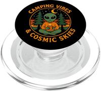 Camping Vibes Cosmic Skies, divertente disegno alieno a forma di foresta di caffè PopSockets PopGrip per MagSafe