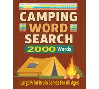 Camping Word Search 2000 Words: Large Print Brain Games for All Ages