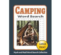 Camping Word Search: 50 Large Print Puzzles for Outdoor Adventures, Relaxation & Fun