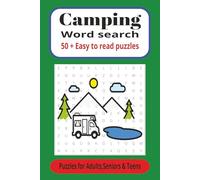 camping word search: Camping-Themed Word Search Puzzle Book: 50+ Easy-to-Read Puzzles with Answers for Adults and Teens