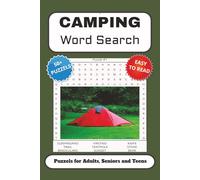 Camping word search: Camping Word Search : 50+ Puzzles with Easy To Read about Camping, Wildlife, Outdoors, Hiking and More | 6x9 inches, 110 pages for Adults, Seniors, and Teens