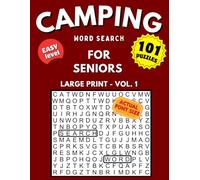 Camping Word Search: Large Print Easy Puzzles for Seniors