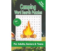 Camping Word Search Puzzle: 50+ Puzzles Word Search Easy to Read about Camping and More | 6x9 inches, 110 pages | Gift for Camping & Outdoor Adventure Lover