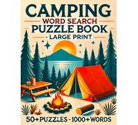 Camping Word Search Puzzle Book: Large Print Word Search for Adults and Seniors Easy To Read for Fun and Relaxation