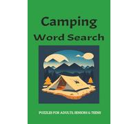Camping word search puzzle book: Word searches with easy to read print about camping, camp fires and out door adventures!