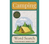 Camping Word Search Puzzle Book: Word Searches with Easy to Read Print about Camping, Campers, the Outdoors and More |6x9 inches, 110 pages|50+ Puzzles … Gifts for Vacations, Holidays and Leisure