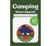 Camping Word Search Puzzle Book: Word Searches with Easy to Read Print about Camping, Nature, Outdoors, and More │ 6x9 inches, 110 pages │ 50+ Puzzles… │Gift for Vacations, Holidays, and Relaxation