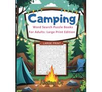 Camping Word Search Puzzle Books: For Adults: Large Print Edition