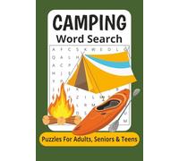 Camping Word Search Puzzle: Word Search with Easy to Read Print about Camping, fishing, Hiking and More | 6x9 inches, 110 pages | 55+ Puzzles...Gifts for Holidays, Vacations and Free Time