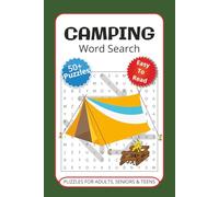 Camping Word Search Puzzles: Word Puzzles with Easy to Read Print about Nature, Outdoor and More | 6x9 inches, 110 pages | 50+ Puzzles...Gifts for Vacation and Holidays
