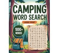 Camping Word Search: Relaxing Word Find With Large Print Puzzles For Adults & Seniors