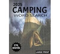 CAMPING WORD SEARCH: Word Search Books For Adults and Kids, Puzzles Book For Anxiety Relief And Relaxation - Paperback