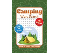 Camping Word Search: Word Search Puzzles with Easy to Read Print about Camping , Outdoors, Wild Life and More | 6x9 Inches. 110 pages | 50+ Puzzles... Gift for Vacations, Holidays and Relaxation