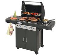 Campingaz Barbecue a Gas BBQ da Giardino con Coperchio Ruote e Fornello Laterale Potenza 9.6+2.3 kW - 2000033886 - 3 Series Classic LS Plus D DualGas