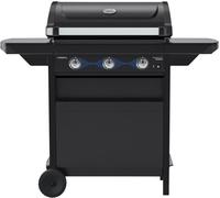 Campingaz Barbecue a gas Compact 3L Dualgas | 7,5 kW | Carrello grill a gas con 3 bruciatori | Sistema a doppia alimentazione: gas naturale e GPL | Coperchio con termometro | Vassoio raccogli grasso