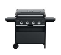 Campingaz Barbecue Gas Select 4 L | BBQ con 4 bruciatori in acciaio inox | coperchio con termometro | con sistema InstaClean | 2 ripiani laterali pieghevoli | potenza 12 kW