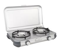 Campingaz Camping Kitchen Stove 2 CV, Fornello a Gas Portatile a Due fuochi, Grill Compatto per Esterni, 4 W Unisex-Adulto, Bianco
