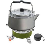 Campingkocher - Kompakter Outdoor Kocher | 6800W Klappbrenner mit Präziser Temperaturregelung | Kochzubehör Outdoorausrüstung für Angeln Wandern BBQ Trekking Gaskocher Picknick Windschutz Brenner